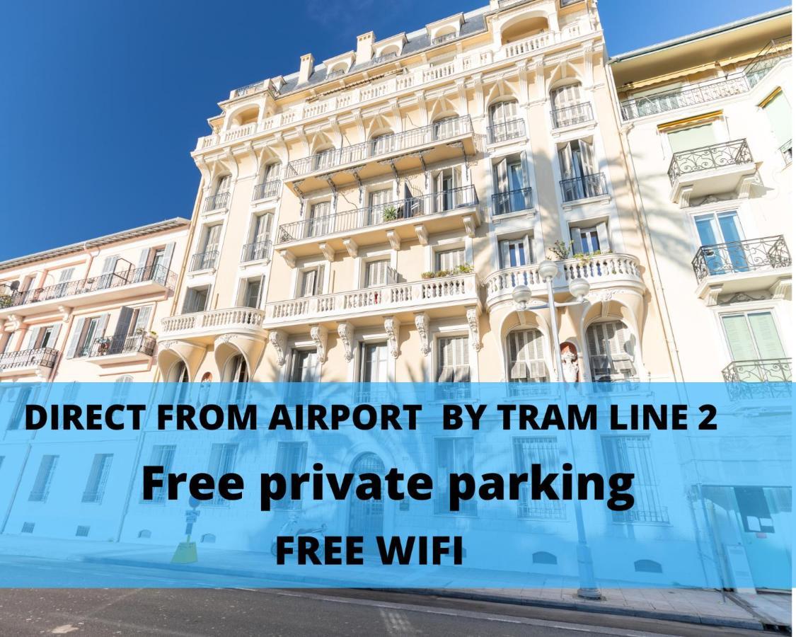 Le 323 Prom - 2 Chambres - Ac - Parking - Tram Et Supermarche Proches - Front De Mer Nice Exterior photo